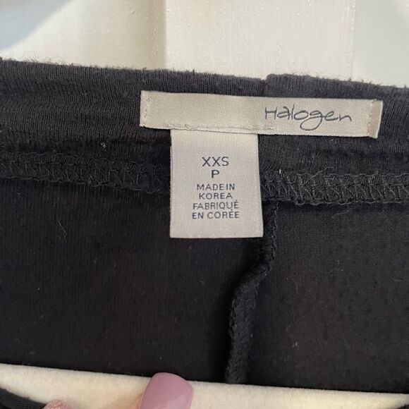 HALOGEN long sleeved black shirt size XXSP - Picture 2 of 5